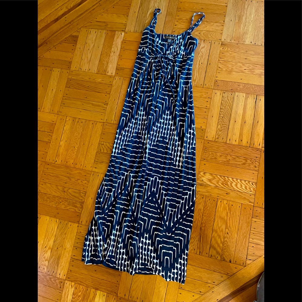 Tommy Bahama blue and white maxi dress size XS